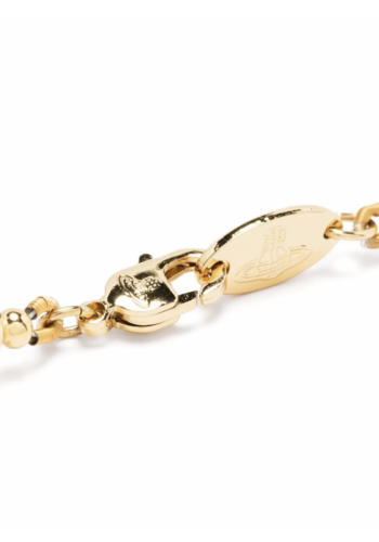 VIVIENNE WESTWOOD one row pearl bas relief gold cream crystal VIVIENNE WESTWOOD one row pearl bas relief gold cream crystal
