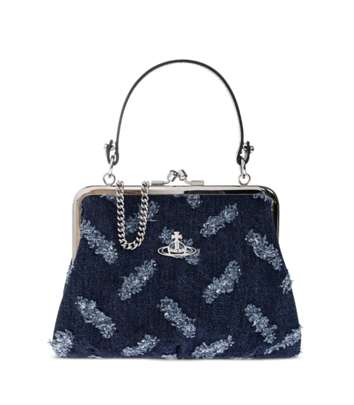 GRANNY FRAME PURSE INDIGO