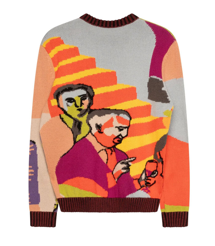 Two Step Hand Embroiderd Sweater Multi