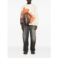 GFX KNIT CREW CWHITE/MULTCO