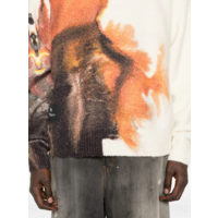 GFX KNIT CREW CWHITE/MULTCO