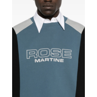 PANELLED SWEATSHIRT BLUE AGEAN ROSE OUTLINE