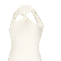 MIDI DRESS Satin Ivory