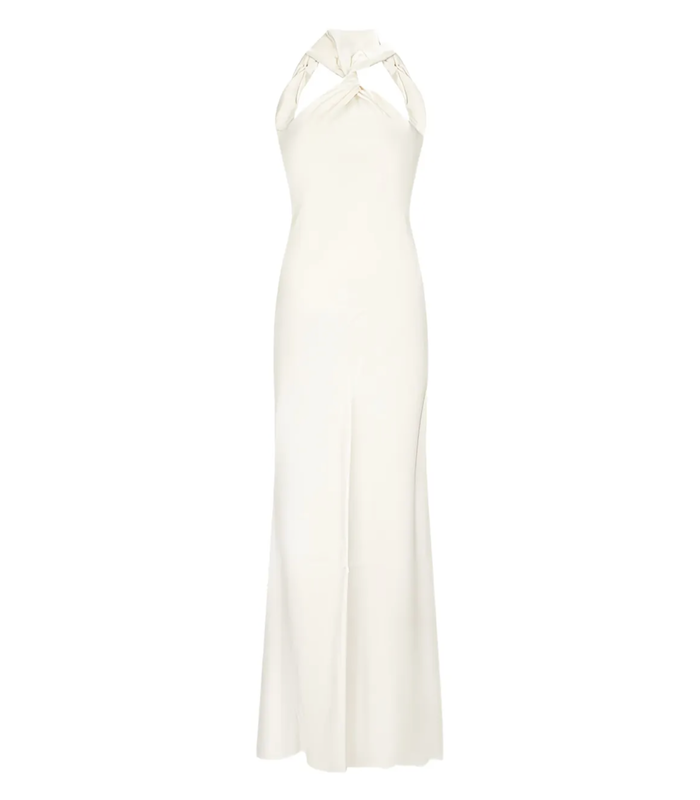MIDI DRESS Satin Ivory