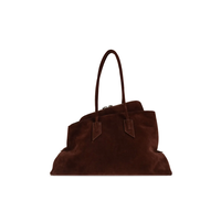 LA PASSEGGIATA TOP HANDLE SUEDE LIGHT CHOCOLATE