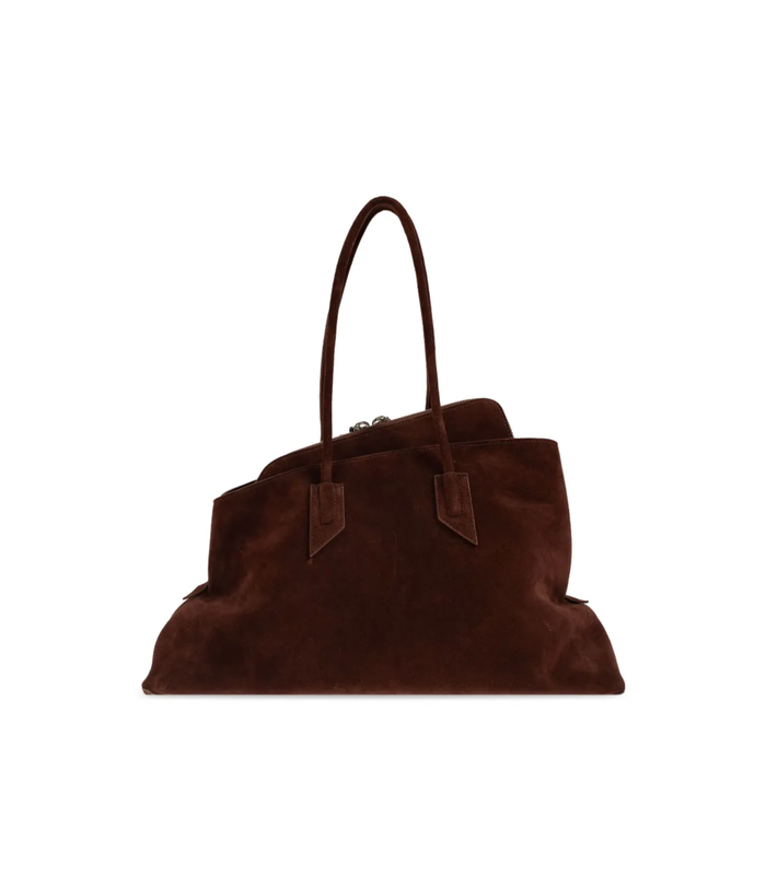LA PASSEGGIATA TOP HANDLE SUEDE LIGHT CHOCOLATE