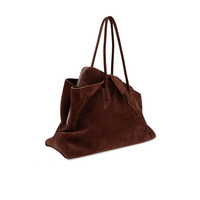LA PASSEGGIATA TOP HANDLE SUEDE LIGHT CHOCOLATE