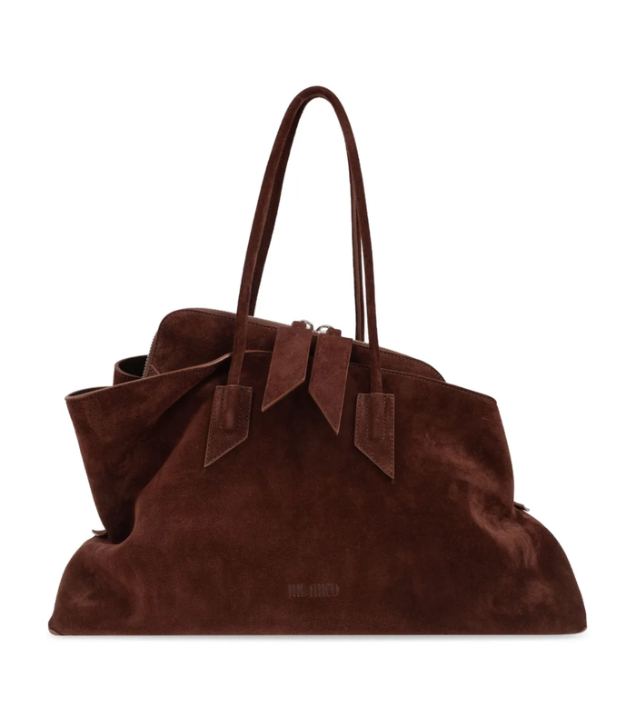 LA PASSEGGIATA TOP HANDLE SUEDE LIGHT CHOCOLATE