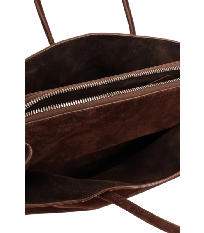 LA PASSEGGIATA TOP HANDLE SUEDE LIGHT CHOCOLATE