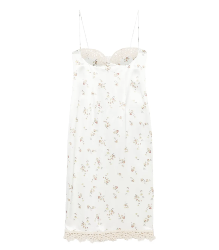 DRESS 14 CREAM PRINT