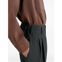 PLEATED PANTS COAL