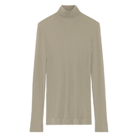 SEAMLESS HIGH NECK TOP LIGHT SAGE