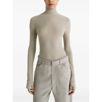 SEAMLESS HIGH NECK TOP LIGHT SAGE
