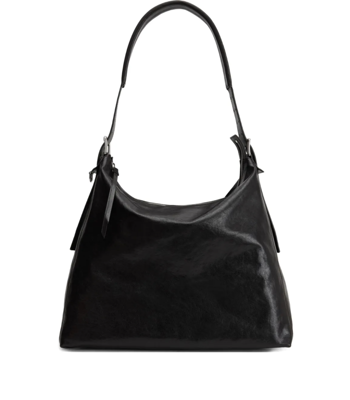 BELTED HOBO BAG DARK CHOCOLATE