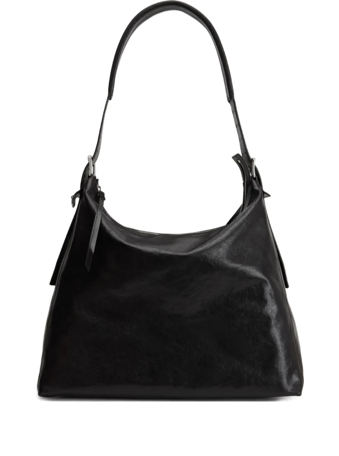 LEMAIRE BELTED HOBO BAG DARK CHOCOLATE - MEGUSTA