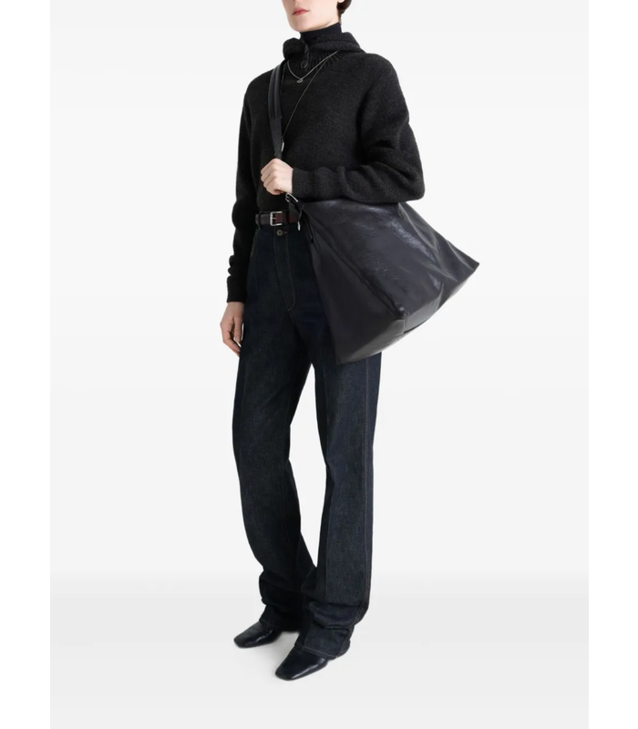 BELTED HOBO BAG DARK CHOCOLATE