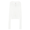 RICK OWENS CROPPED RIB LS T MILK