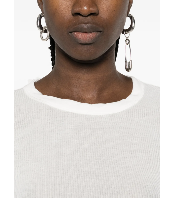 CROPPED RIB LS T MILK