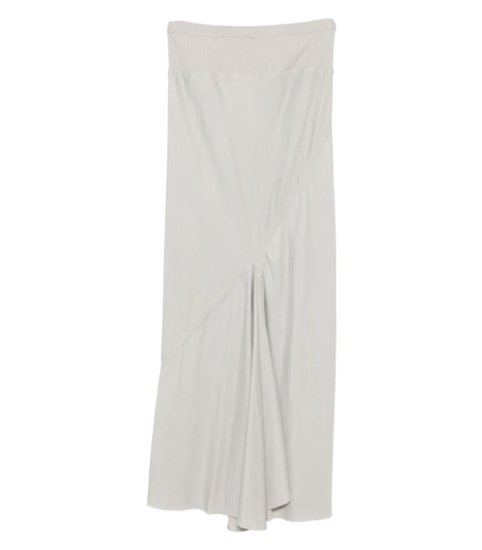 CALF BIAS SKIRT PEARL