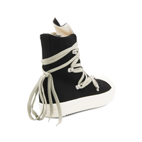 DENIM MEGALACE SNEAKS BLACK/MILK/MILK