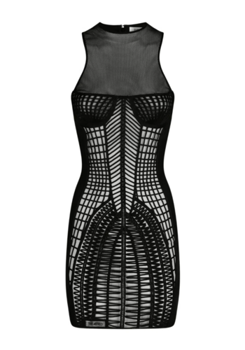 THE ATTICO mini dress soutache embroidered tulle THE ATTICO mini dress soutache embroidered tulle