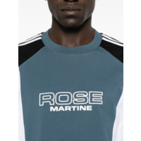 OVERSIZED PANELLED T-SHIRT BLUE AGEAN ROSE OUTLINE