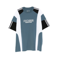 OVERSIZED PANELLED T-SHIRT BLUE AGEAN ROSE OUTLINE