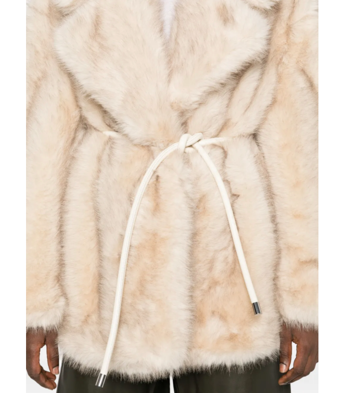 ROSARIA JERSEY COAT JACKET BEIGE