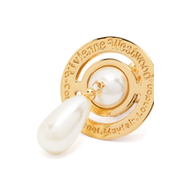 PEARL DROP EARRINGS GOLD PEARL MULTI