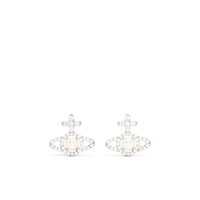 OLYMPIA PEARL EARRINGS PLATINUM CREAMROSE