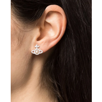 OLYMPIA PEARL EARRINGS PLATINUM CREAMROSE