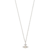 VIVIENNE WESTWOOD FEODORA PENDANT PLATINUM WHITE CZ CREAMROSE