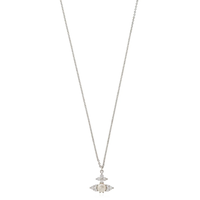 FEODORA PENDANT PLATINUM WHITE CZ CREAMROSE