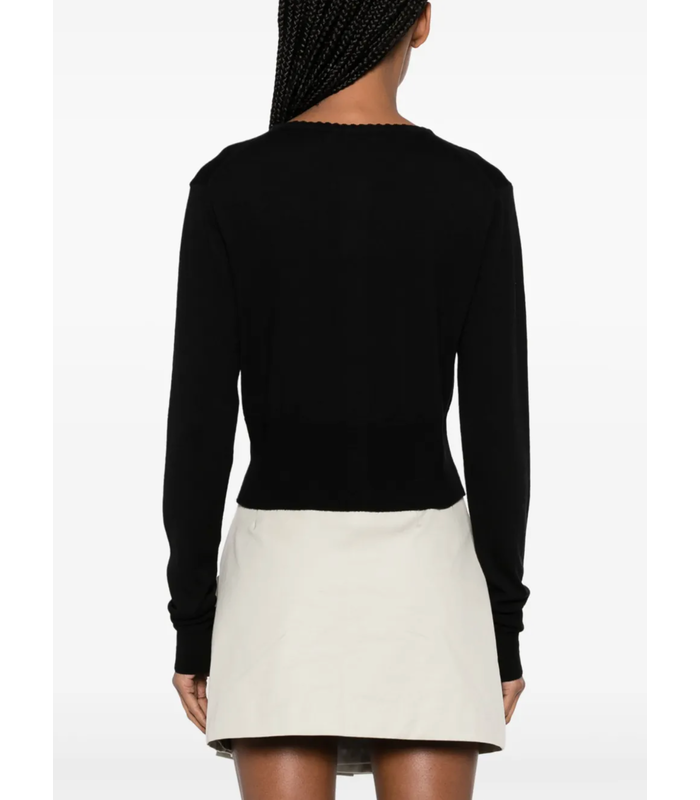 BEA CROPPED CARDI BLACK