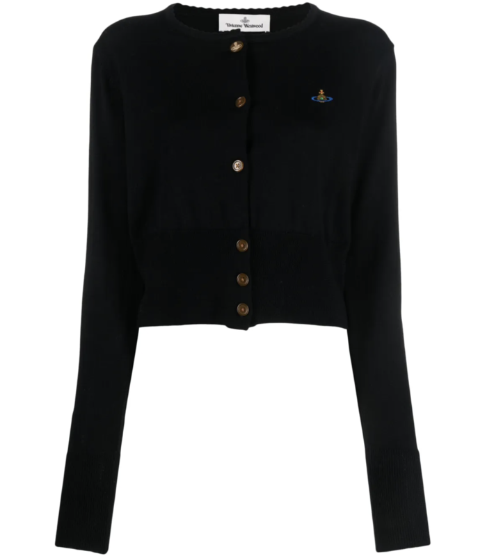 BEA CROPPED CARDI BLACK