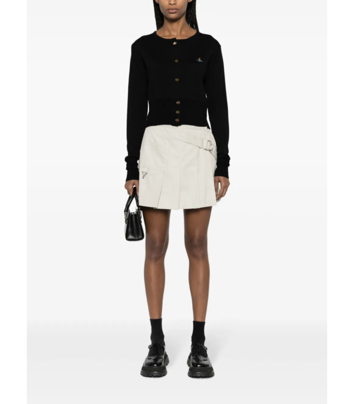 BEA CROPPED CARDI BLACK