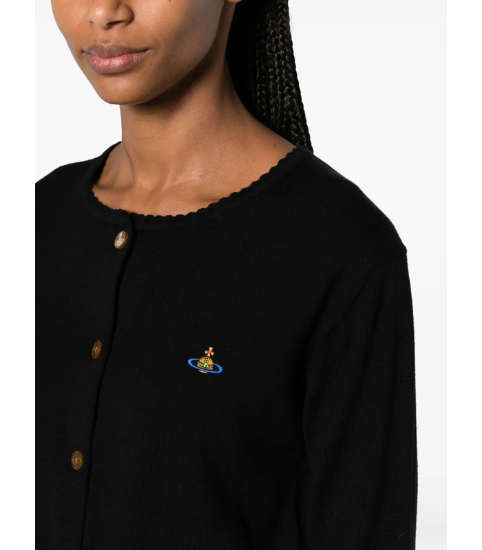 BEA CROPPED CARDI BLACK