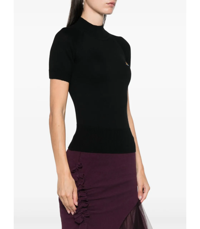 BEA TURTLENECK TOP BLACK