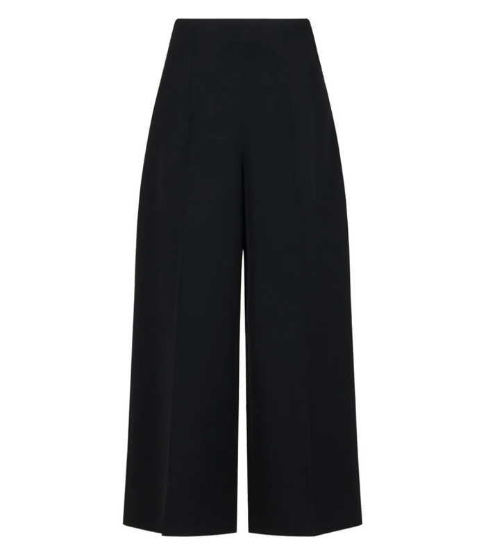 cropped TROUSERS BLACK