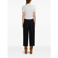 cropped TROUSERS BLACK