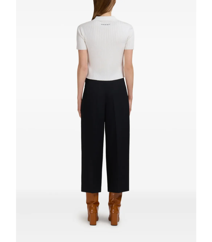 cropped TROUSERS BLACK