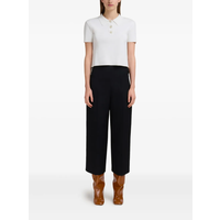 cropped TROUSERS BLACK
