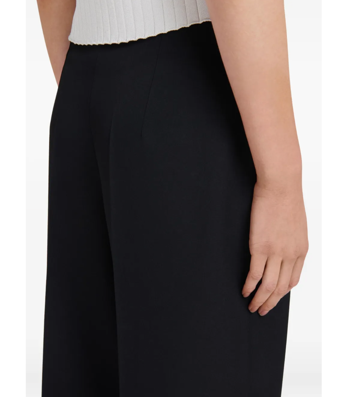 cropped TROUSERS BLACK