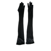 MUGLER velvet gloves BLACK