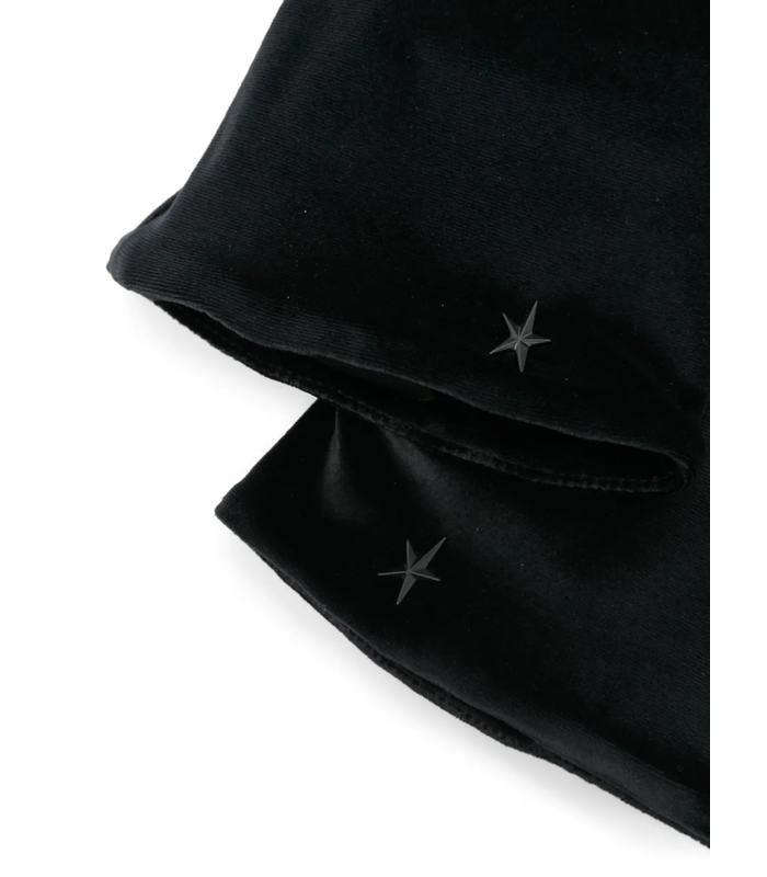 velvet gloves BLACK