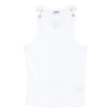 JEAN-PAUL GAULTIER TANKTOP EMBROIDERED JEAN PAUL GAULTIER WHITE