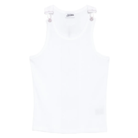 TANKTOP EMBROIDERED JEAN PAUL GAULTIER WHITE