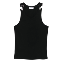 TANKTOP EMBROIDERED JEAN PAUL GAULTIER BLACK