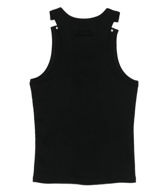 TANKTOP EMBROIDERED JEAN PAUL GAULTIER BLACK