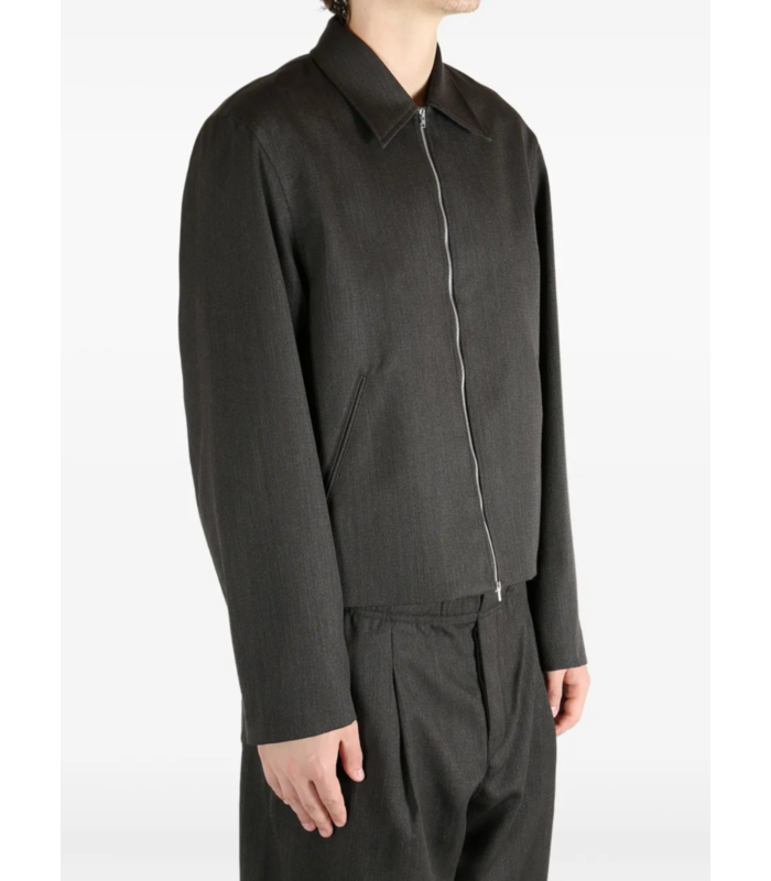 MINI JACKET HAVANA BROWN CHAIN WOOL